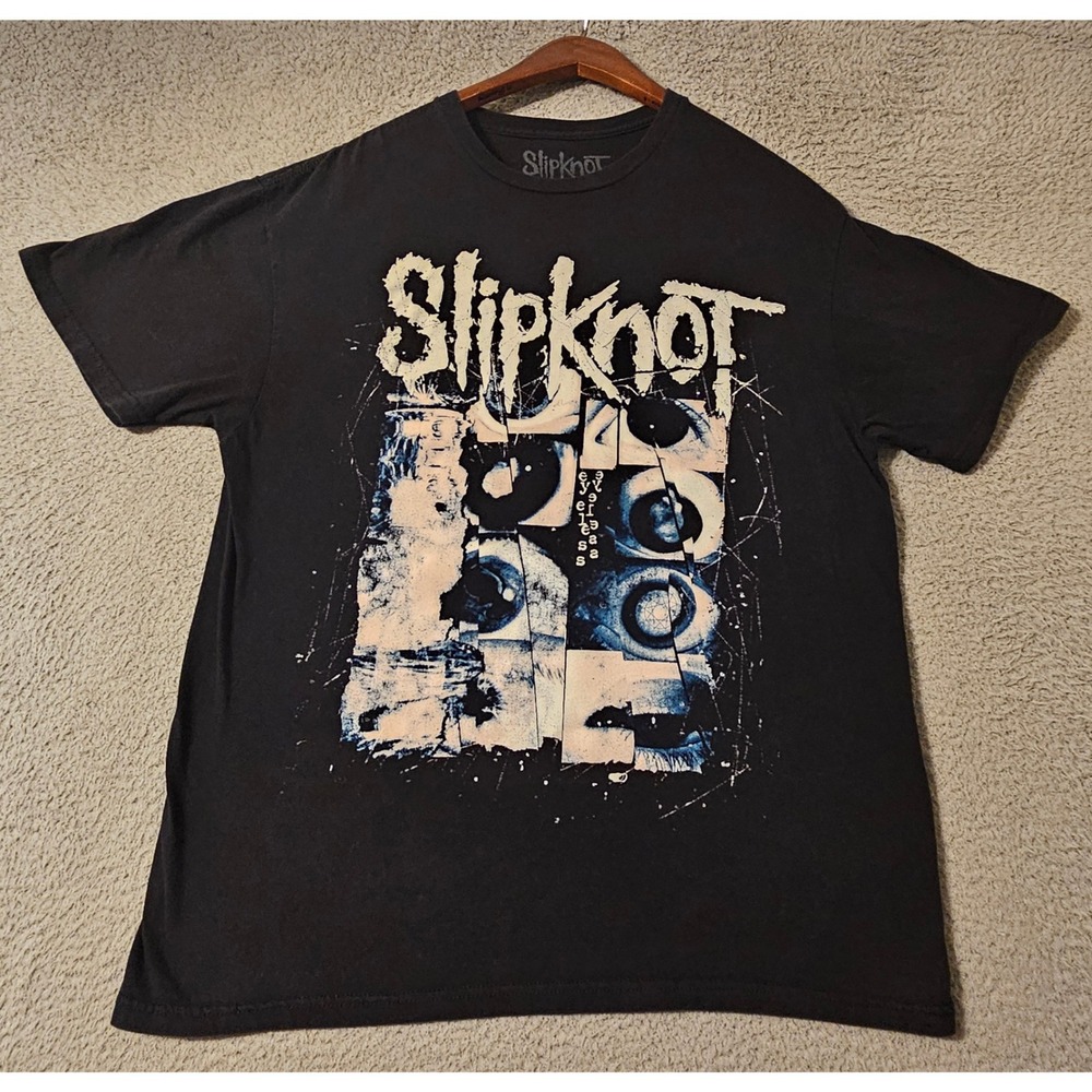Slipknot Eyeless Graphic T-Shirt Mens Large Black 2024 Band Tee Short Sleeve L
